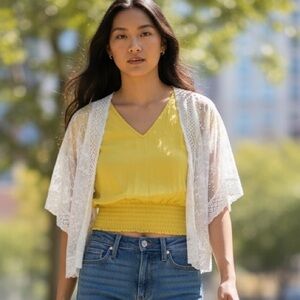 Petite Small Canary Yellow Philosophy Blouse